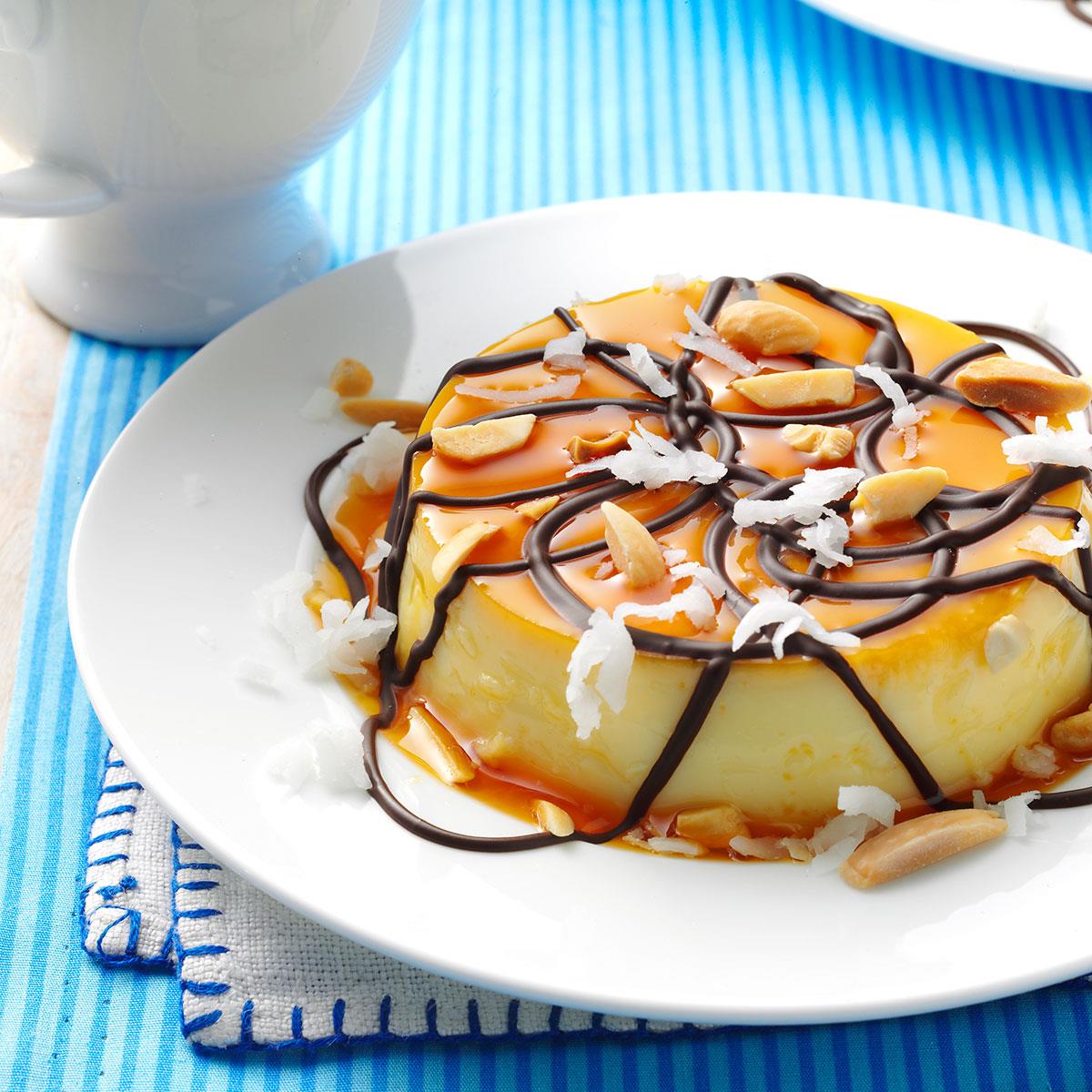 Almond Coconut Flans Recipe Taste of Home