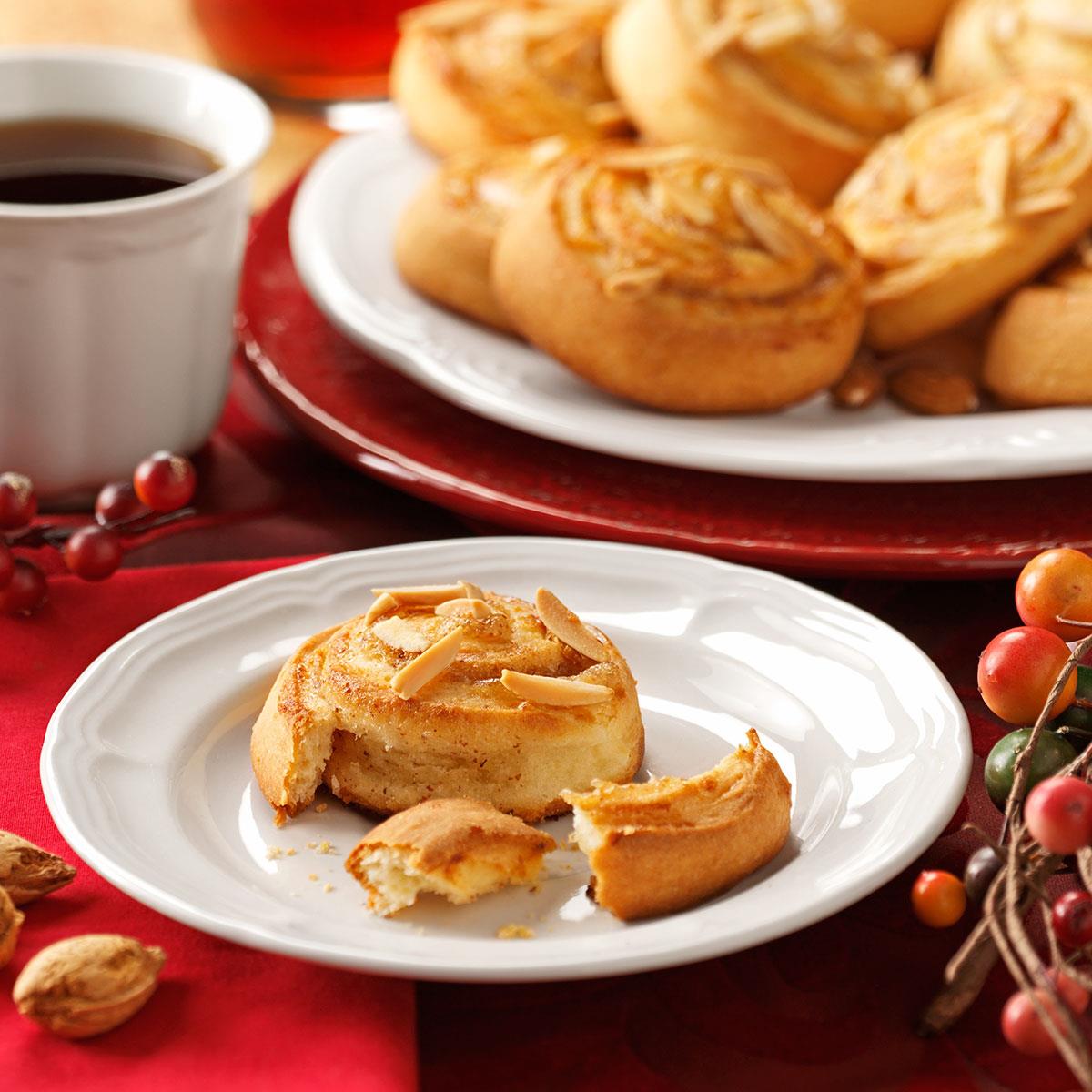 AlmondFilled Breakfast Rolls Recipe Taste of Home