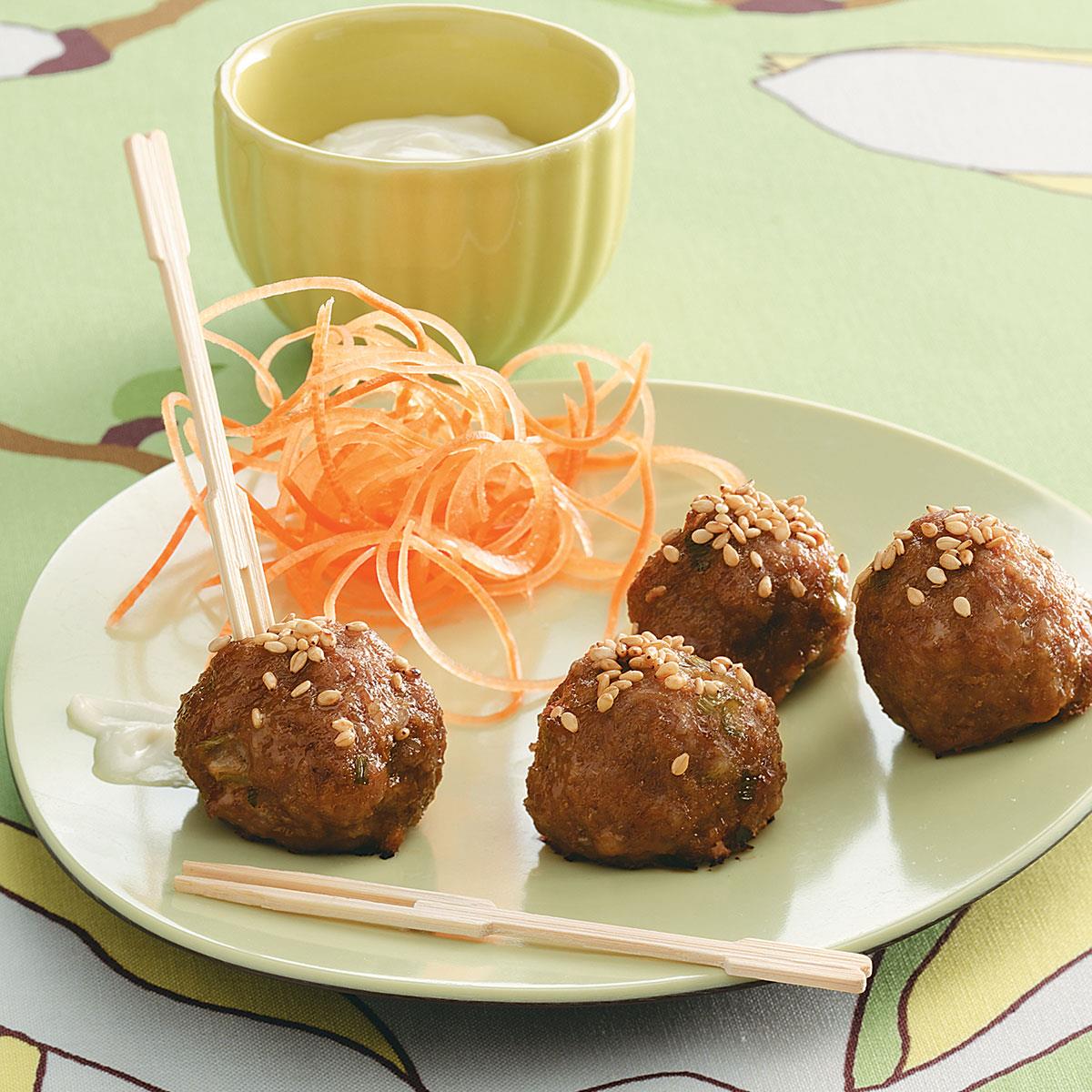 Asian Meatballs Recipe | Taste of Home