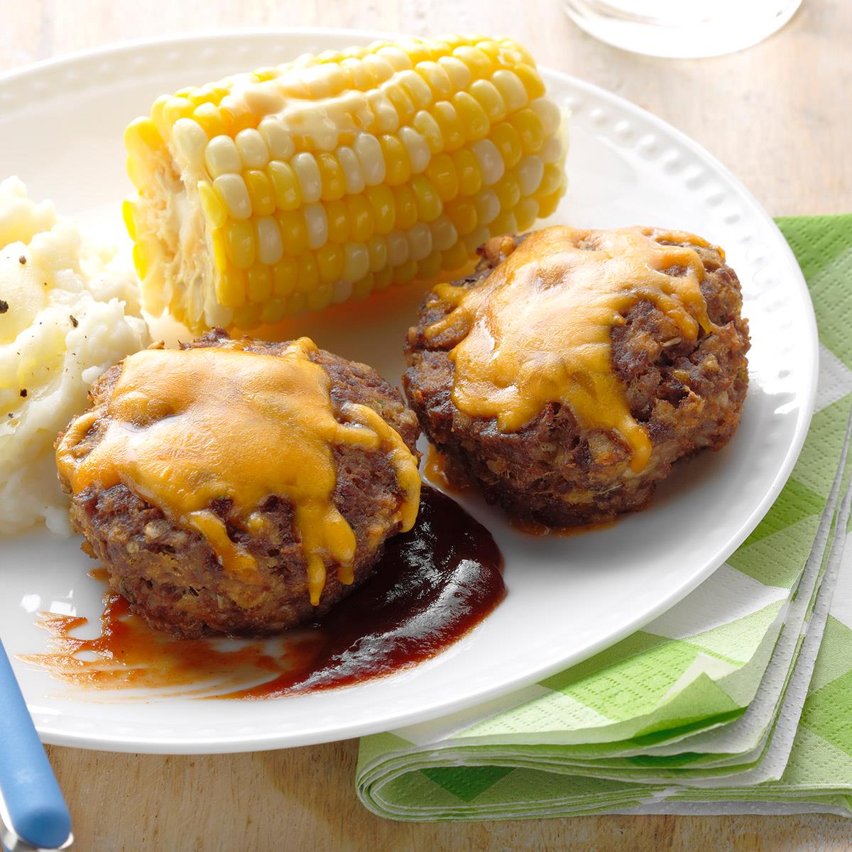 BBQ Meat Loaf Minis Recipe | Taste of Home