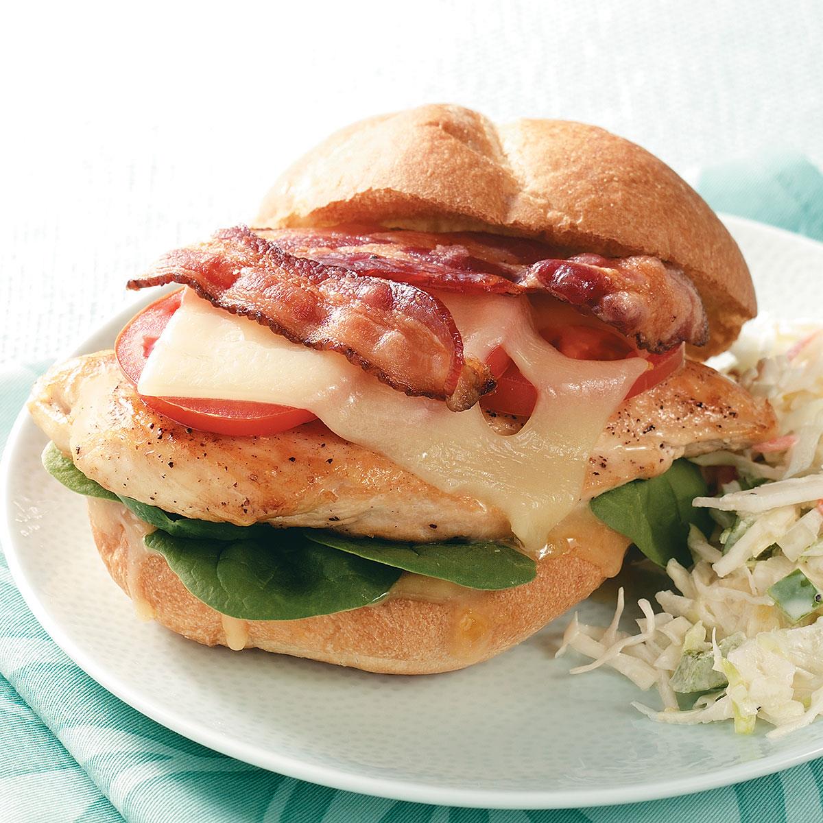 Bacon-Chicken Sandwiches Recipe | Taste of Home