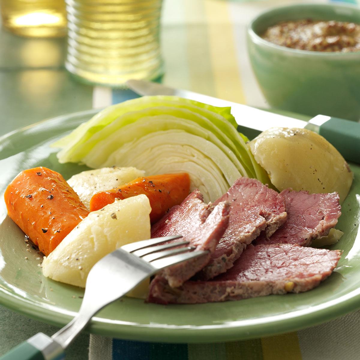 Best Corned Beef N Cabbage Recipe Taste Of Home 