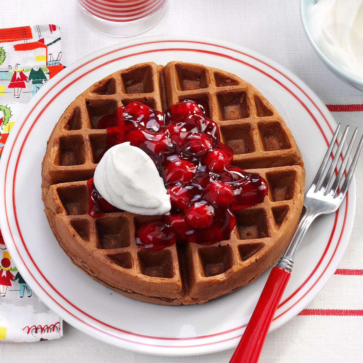 Black Forest Waffles Recipe | Taste of Home