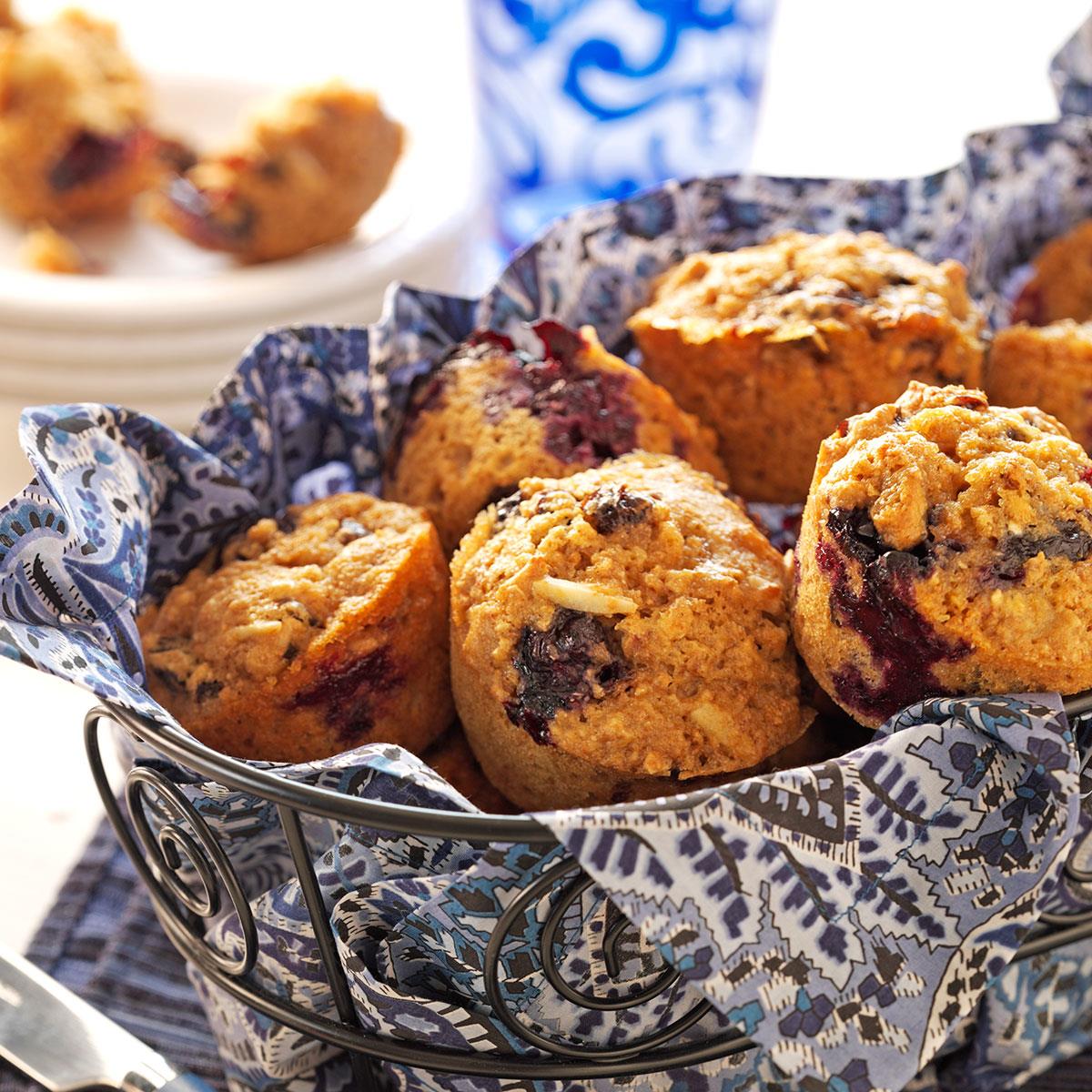 Blueberry-Bran Muffins Recipe | Taste Of Home