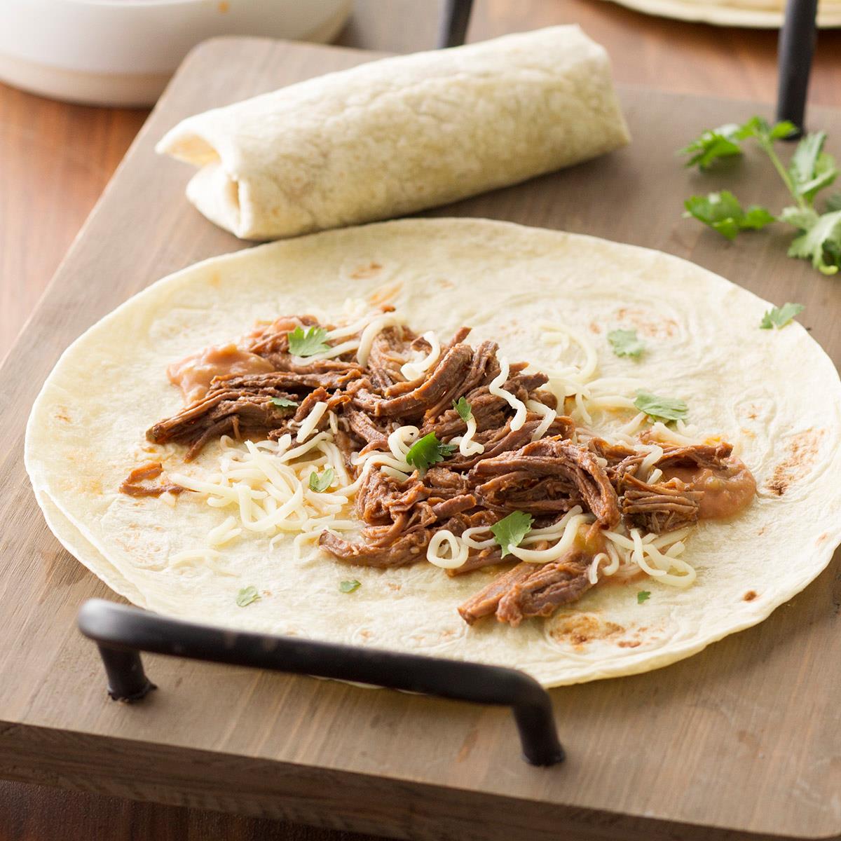 Brisket 'n' Bean Burritos Recipe Taste of Home