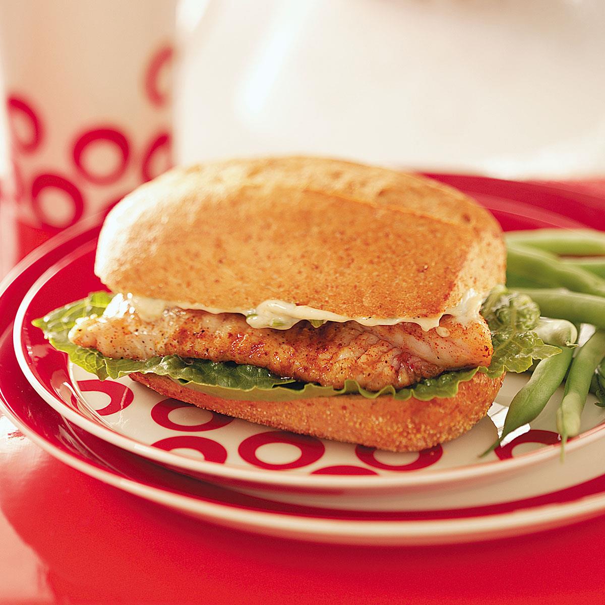 Cajun Catfish Sandwiches Recipe Taste of Home