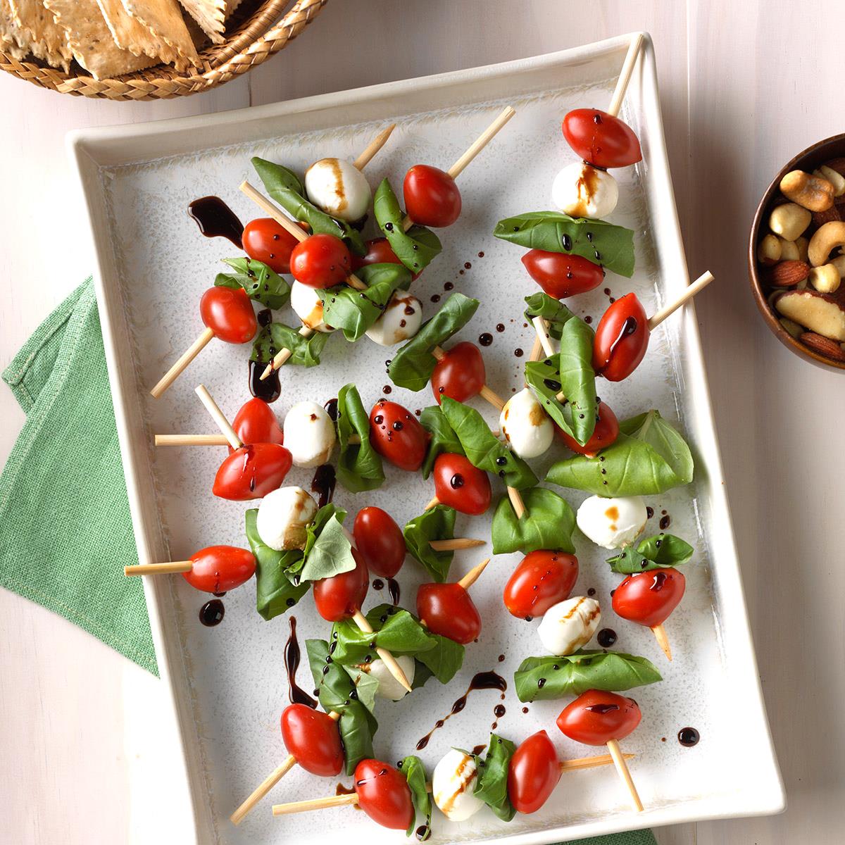 Caprese Salad Kabobs Recipe | Taste of Home