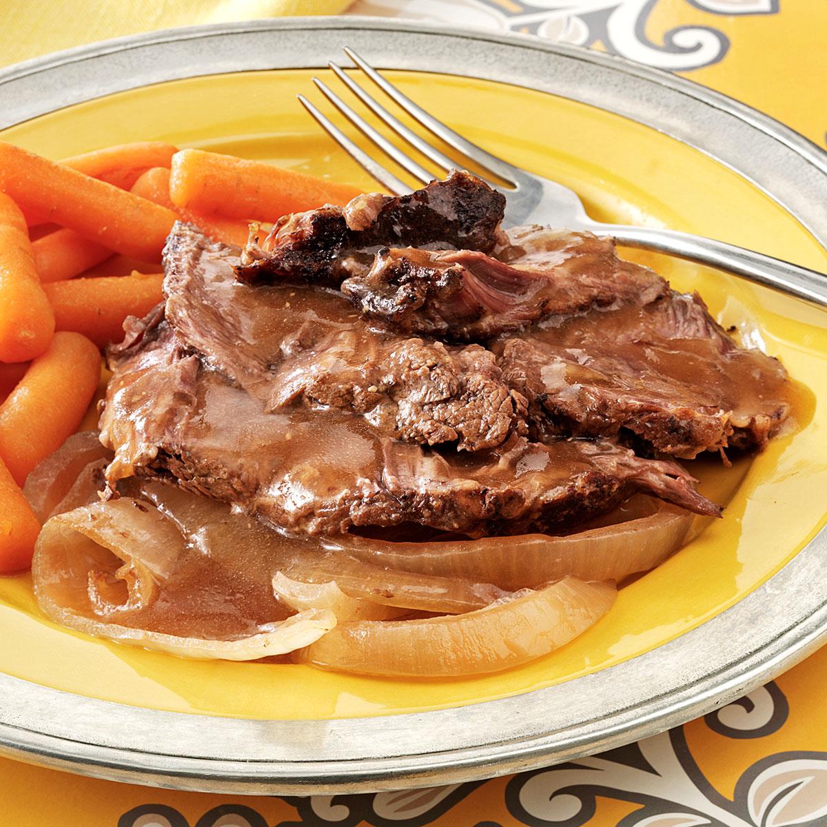 Caramelized Onion Chuck Roast Recipe Taste of Home