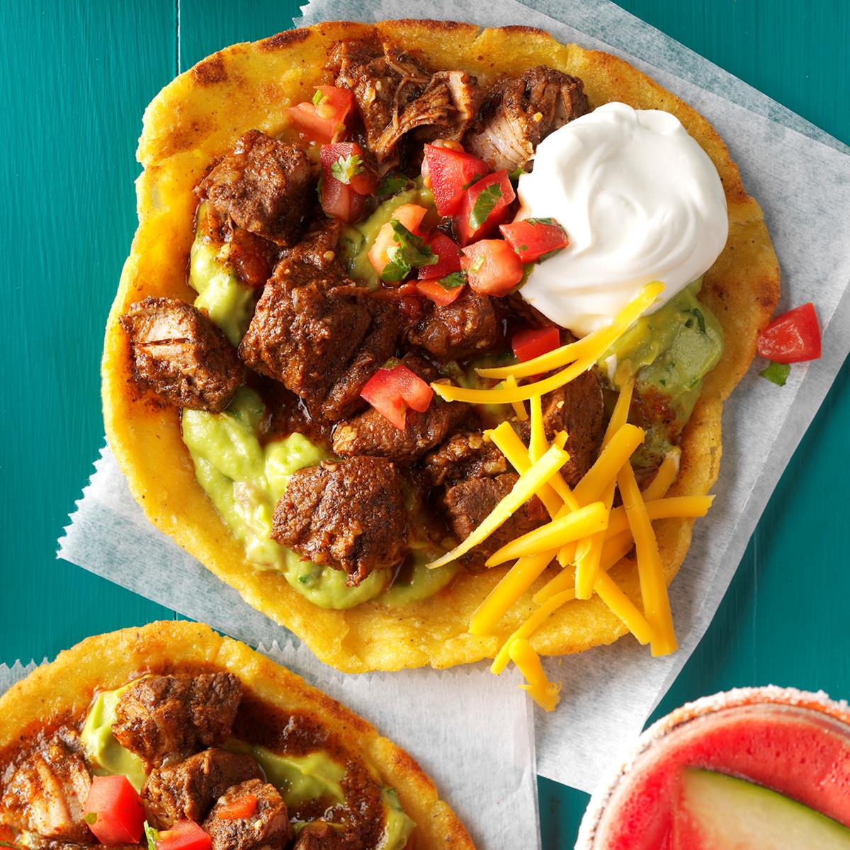 Carne Adovada Sopes Recipe | Taste of Home