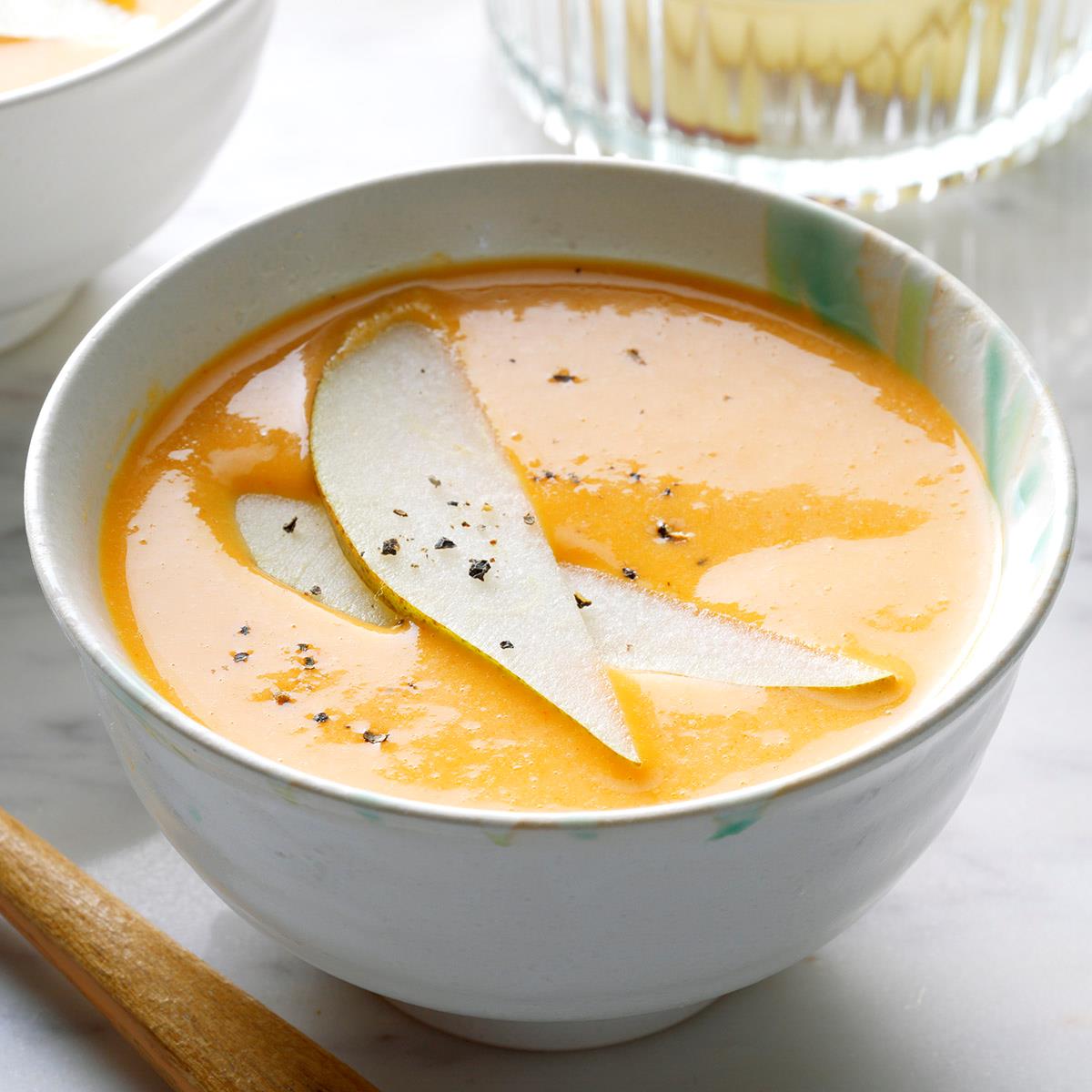 Cheddar Pear Soup Recipe Taste of Home