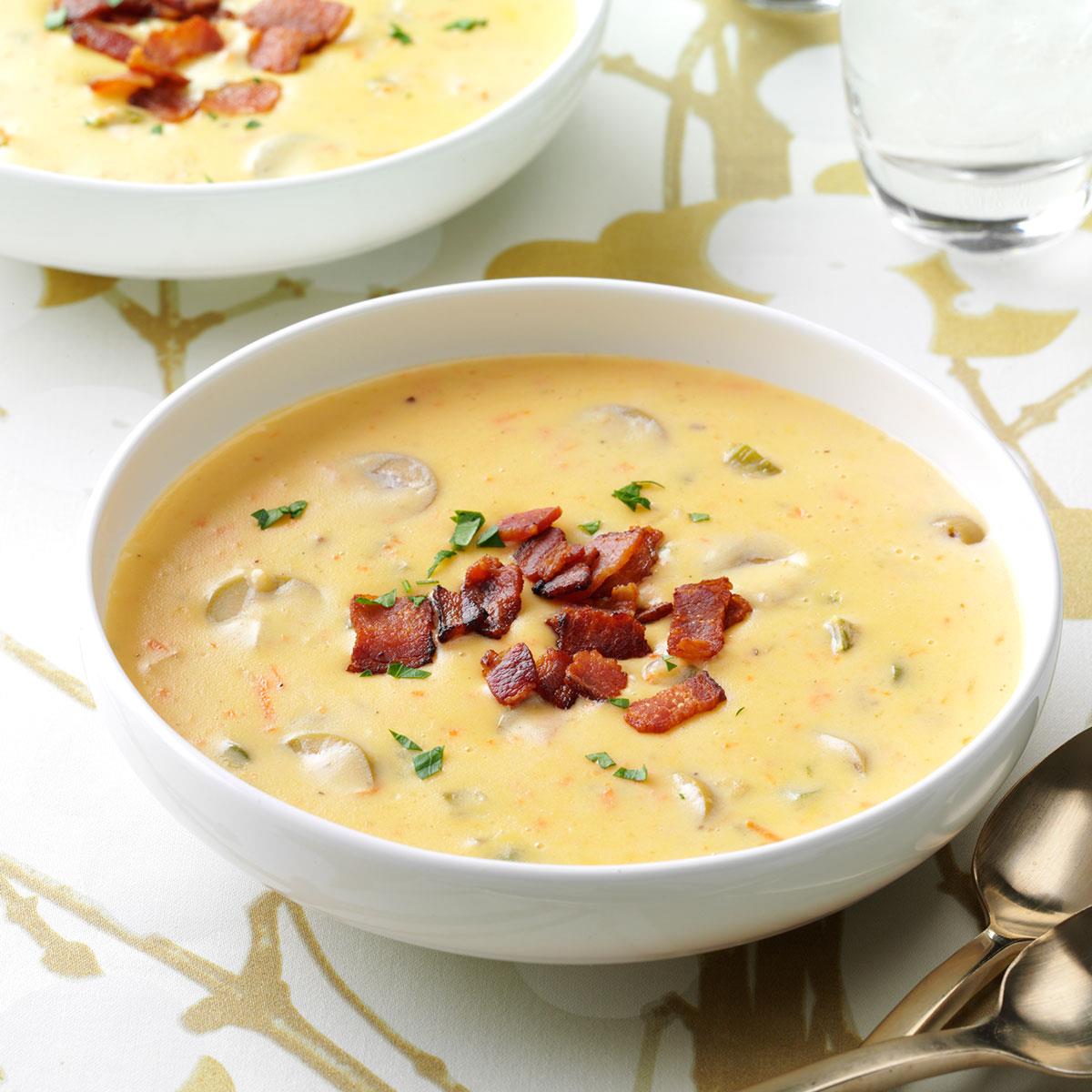 Cheese Soup with a Twist Recipe | Taste of Home