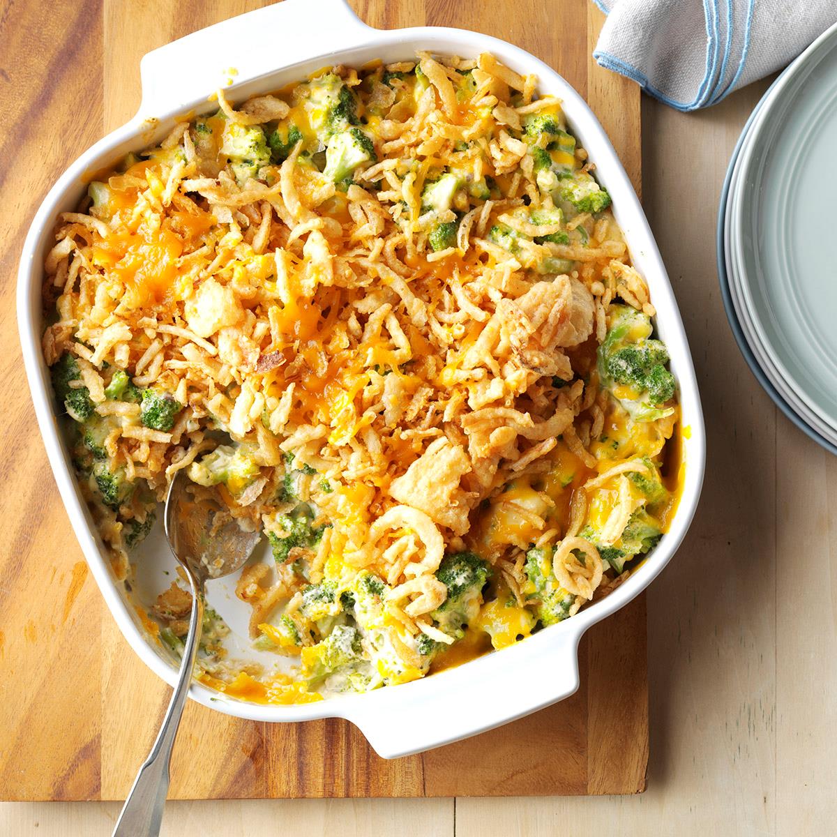Cheesy Cheddar Broccoli Casserole Recipe | Taste of Home