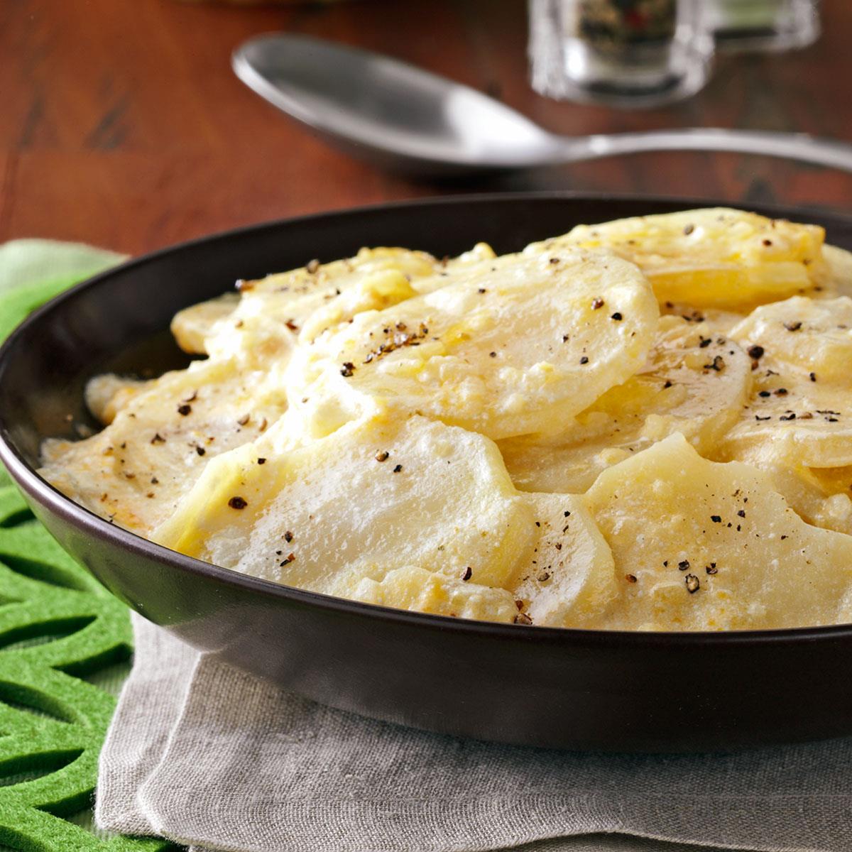 Cheesy Sliced Potatoes Recipe Taste of Home