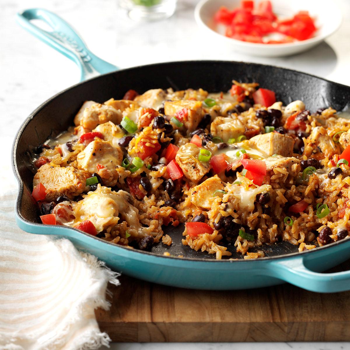 Chicken Burrito Skillet Recipe Taste of Home