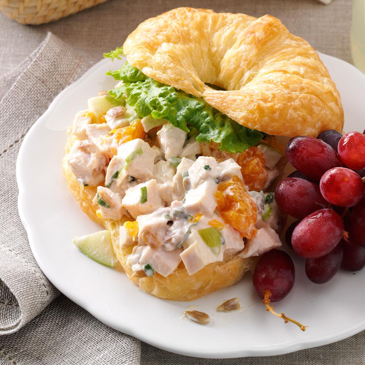 Chicken Croissant Sandwiches Recipe Taste of Home