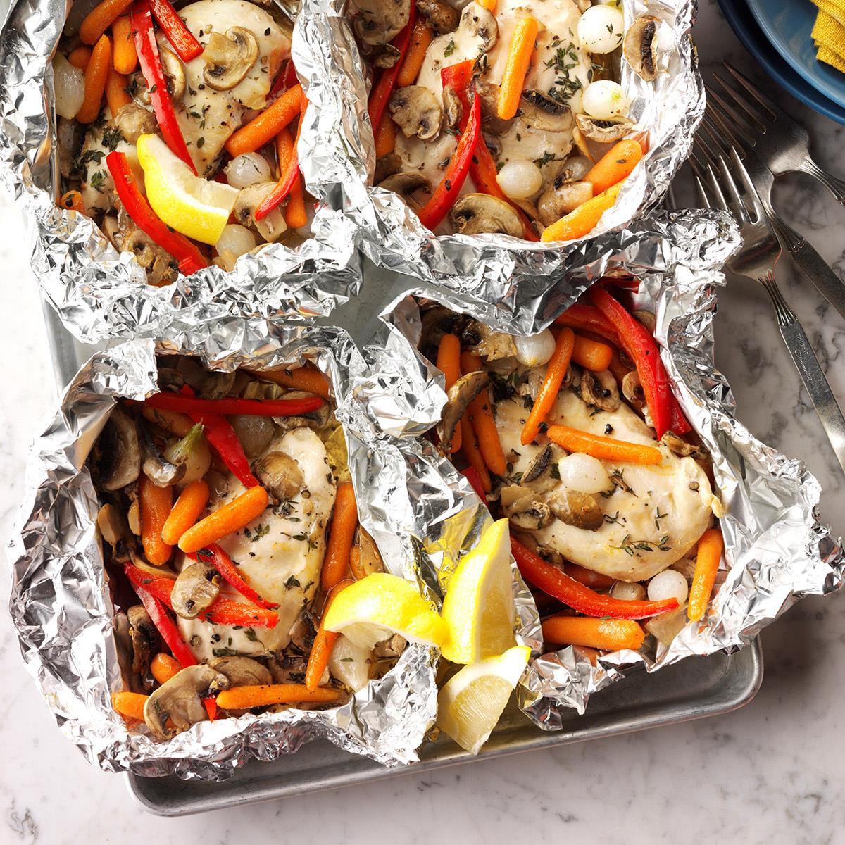 Chicken Veggie Packets Recipe Taste of Home
