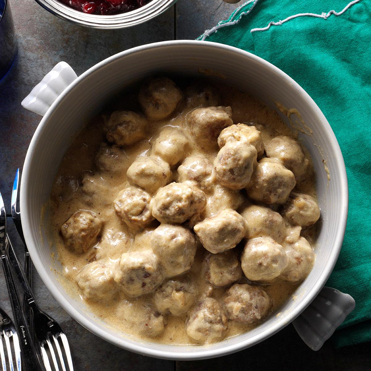 Classic Swedish Meatballs Recipe | Taste Of Home