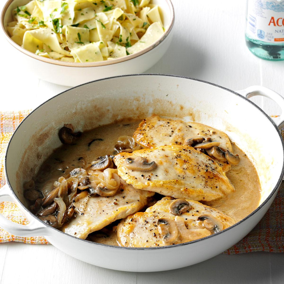 ContestWinning Chicken with Mushroom Sauce Recipe Taste of Home