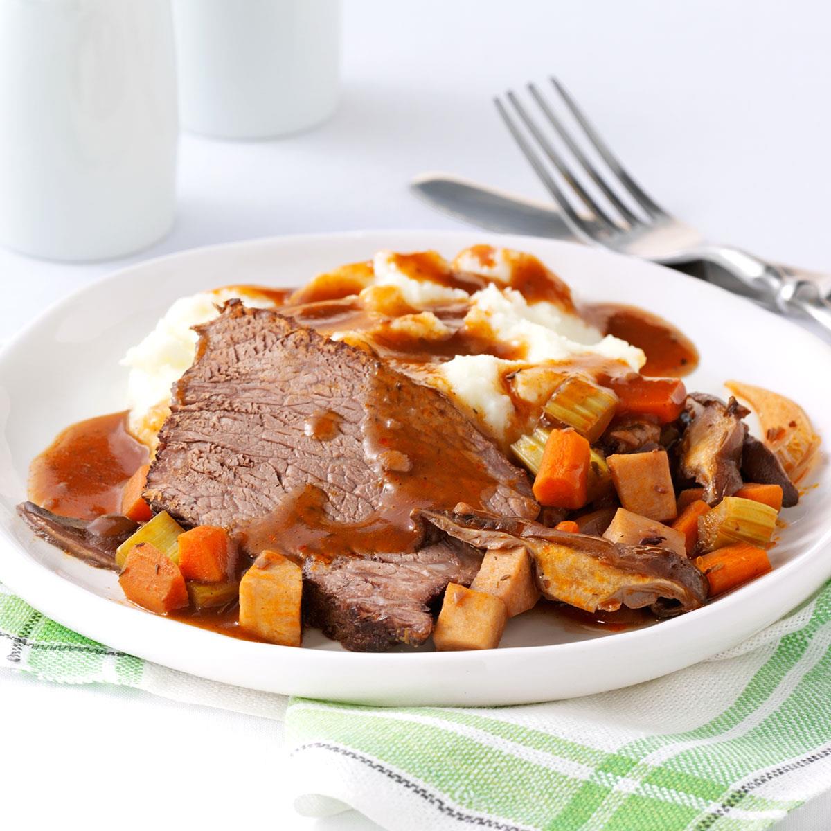 Contest-Winning Mushroom Pot Roast Recipe | Taste Of Home