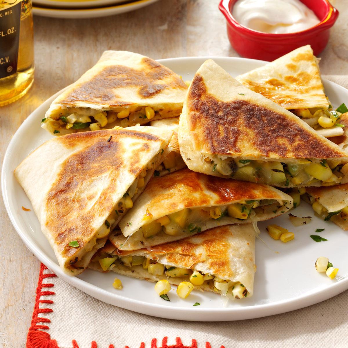 Corn 'n' Squash Quesadillas Recipe Taste of Home