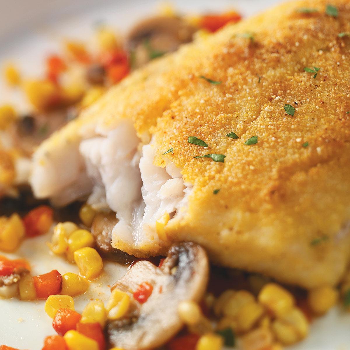 CornmealCrusted Walleye Recipe Taste of Home