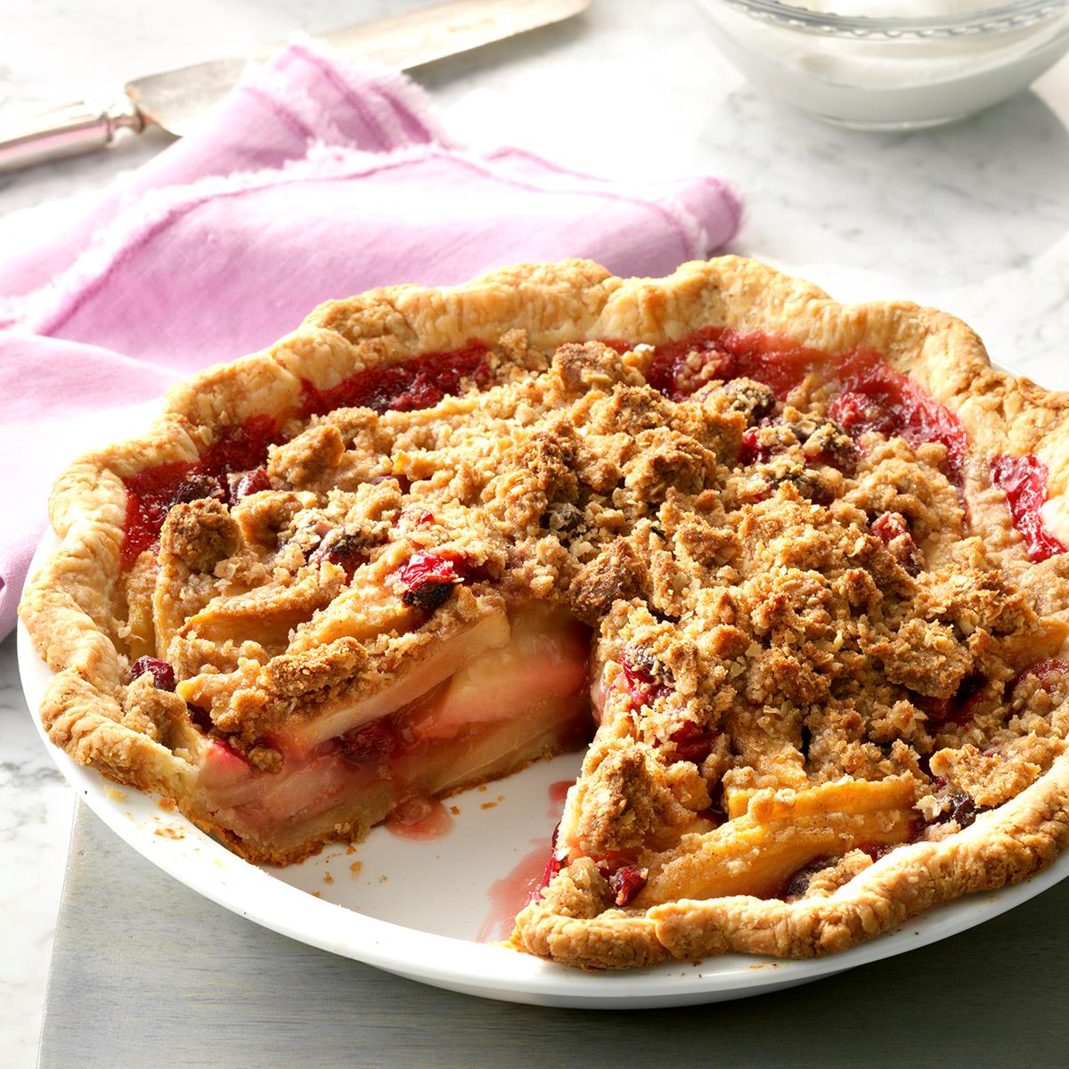 Cranberry Pear Crisp Pie Recipe  Taste of Home