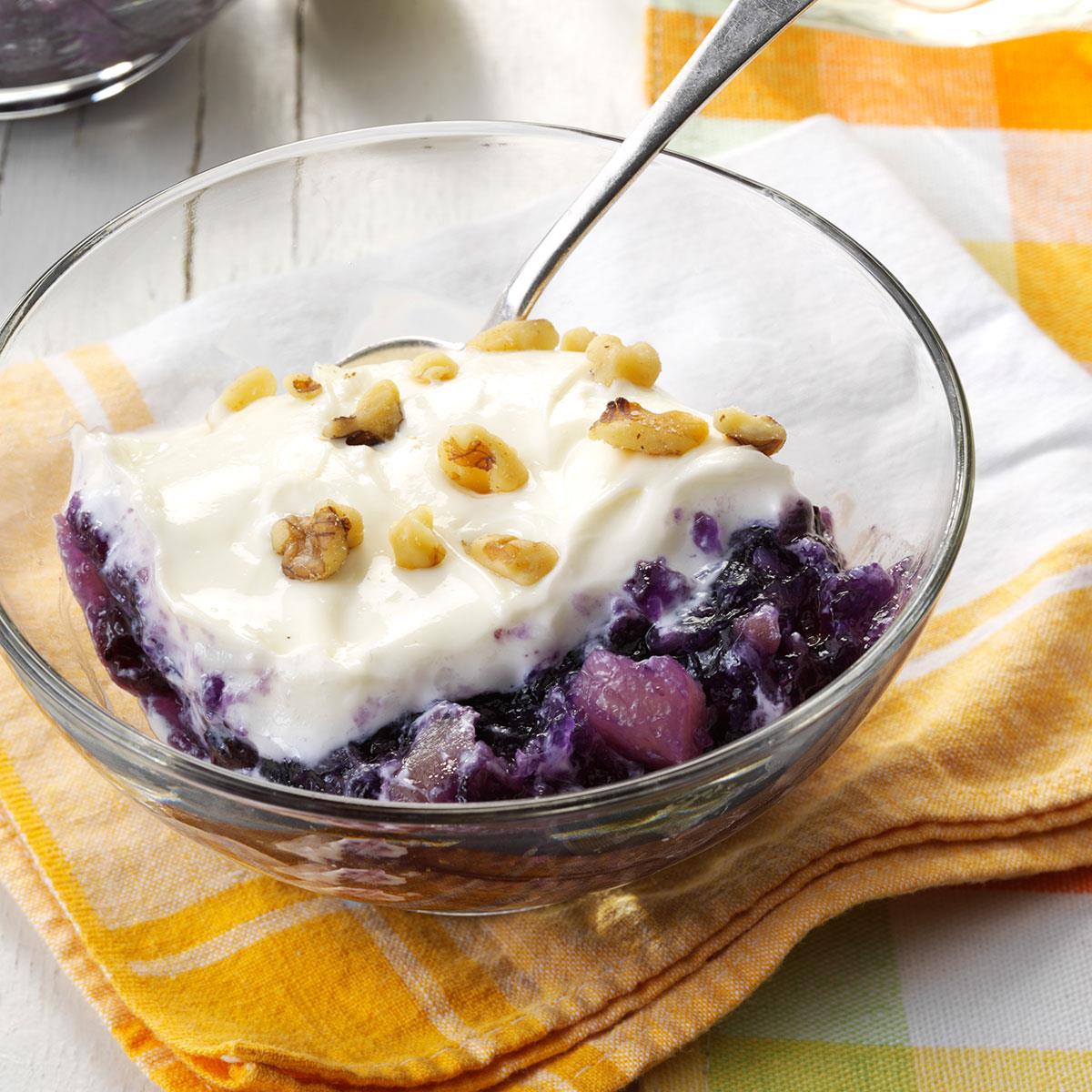 Creamy Blueberry Gelatin Salad Recipe Taste of Home