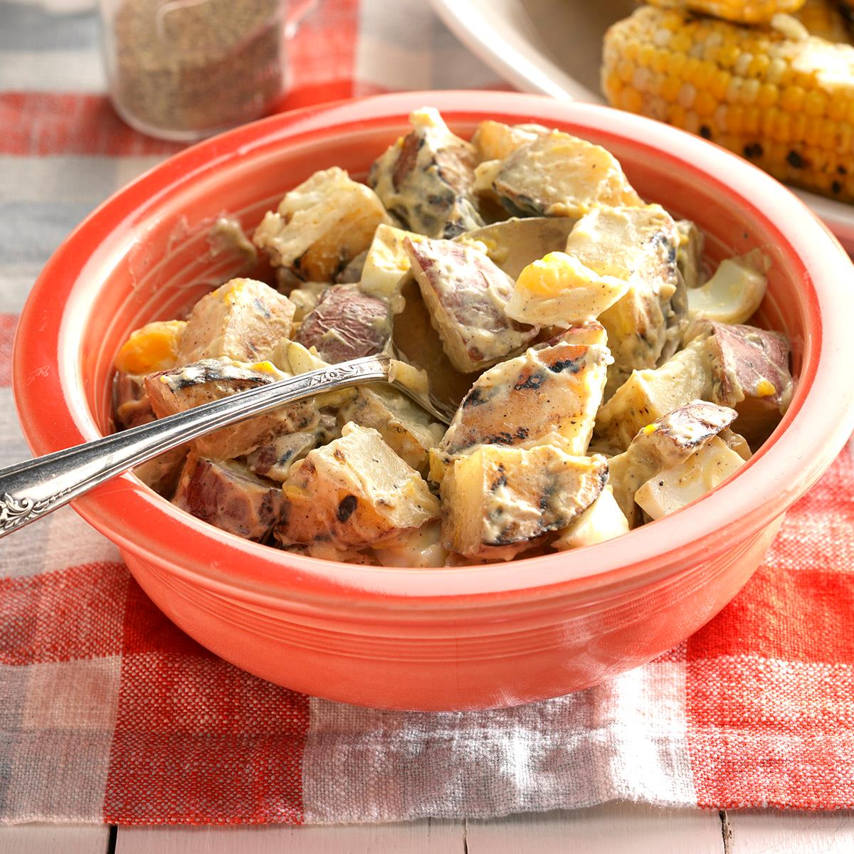 Creamy Grilled Potato Salad Recipe  Taste of Home