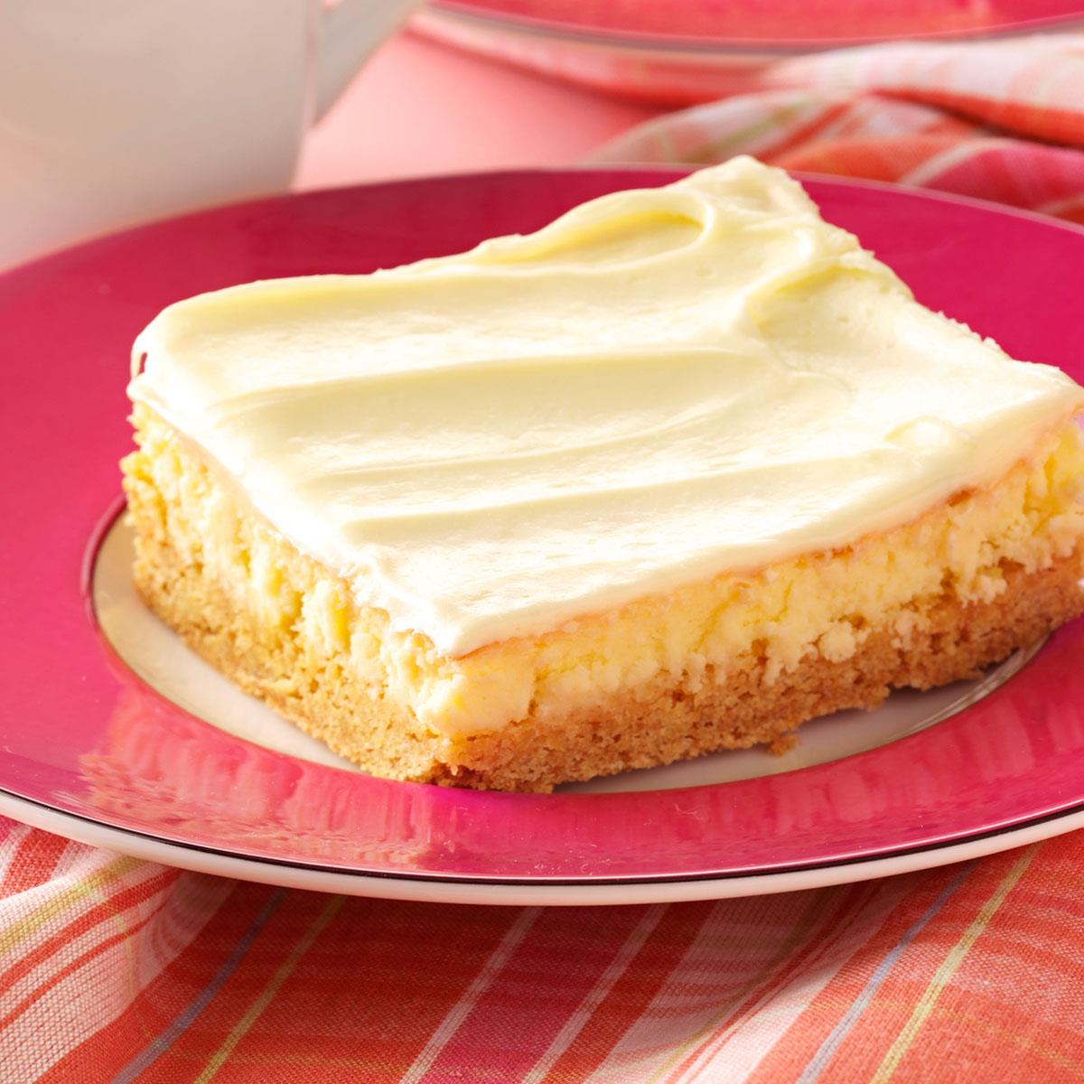 Creamy Lemon Cake Bars Recipe Taste of Home