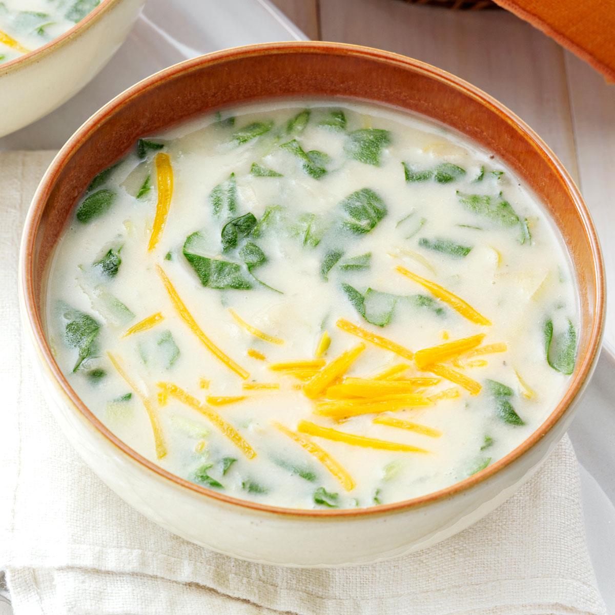 Creamy Spinach & Potato Soup Recipe Taste of Home