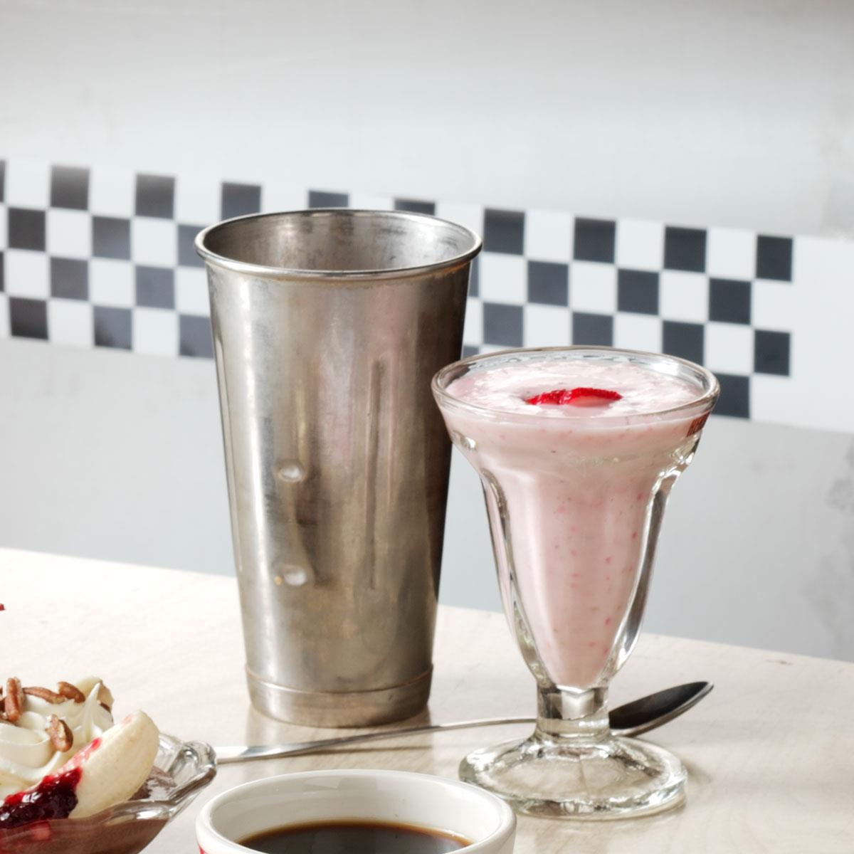 Creamy Strawberry Yogurt Shakes Recipe | Taste of Home