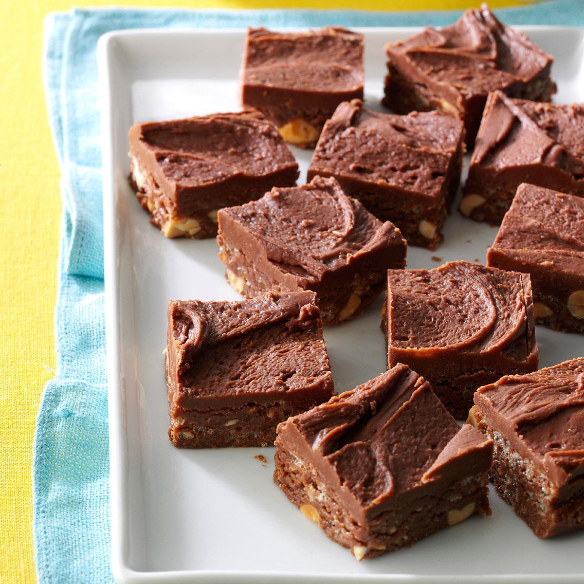 Crispy Chocolate Squares Recipe | Taste of Home