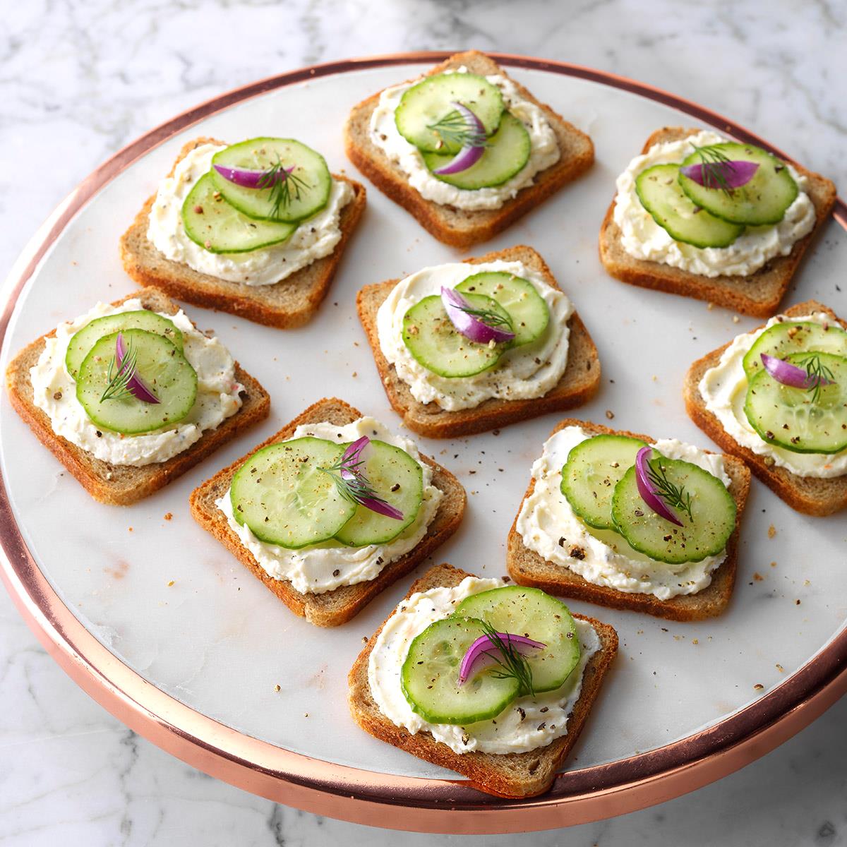 Cucumber Party Sandwiches Recipe Taste of Home