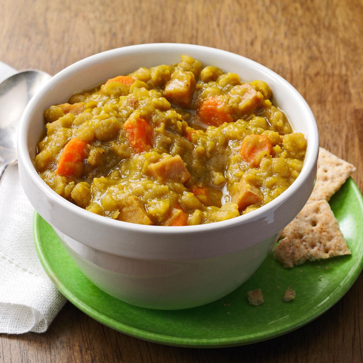 Curried Ham & Split Pea Soup Recipe | Taste of Home