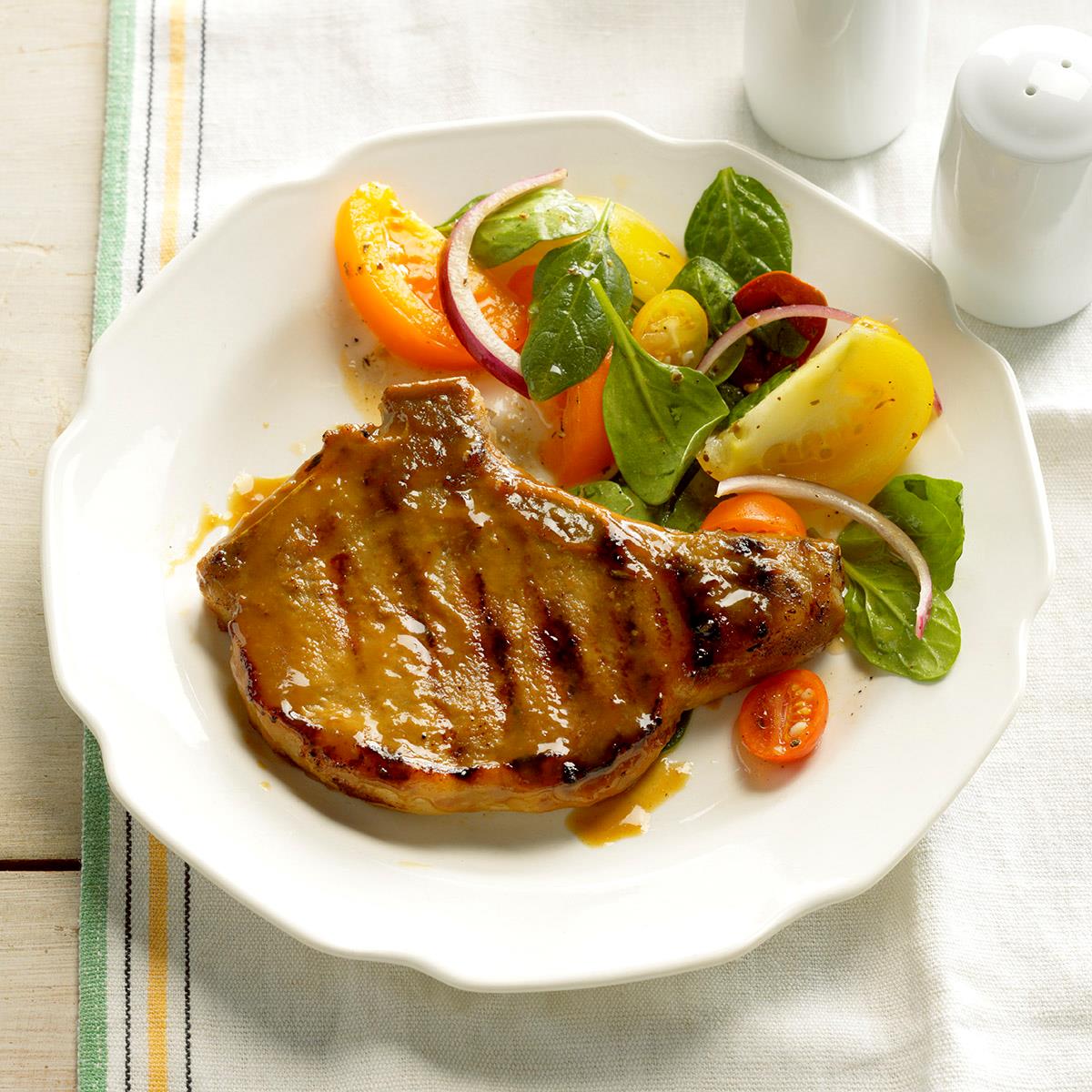 Dijon Grilled Pork Chops Recipe | Taste of Home
