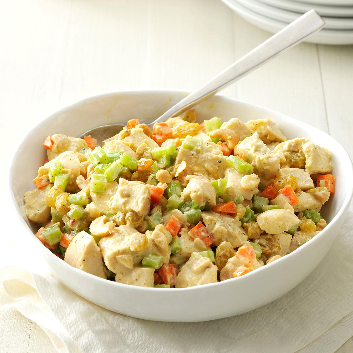 CashewCurry Chicken Salad Recipe Taste of Home