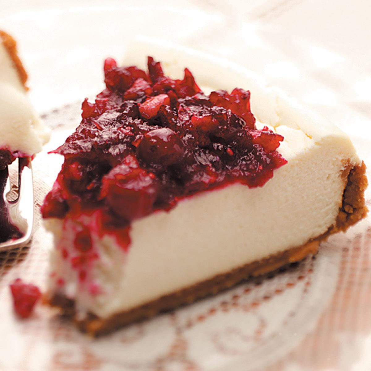 Creamy Cranberry Cheesecake Recipe Taste of Home
