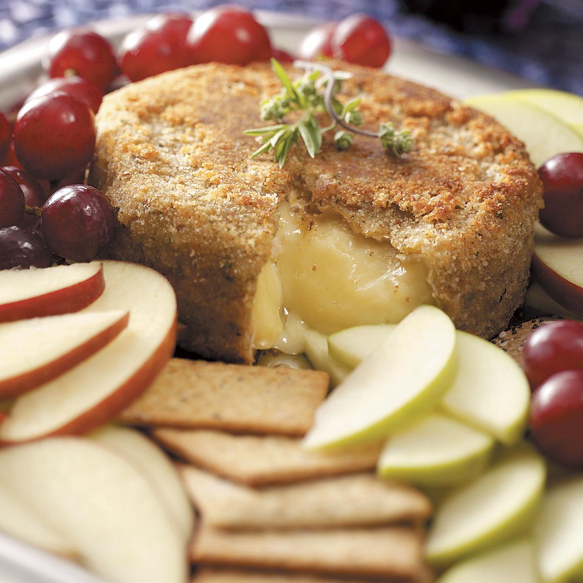 ParmesanCoated Brie Recipe Taste of Home