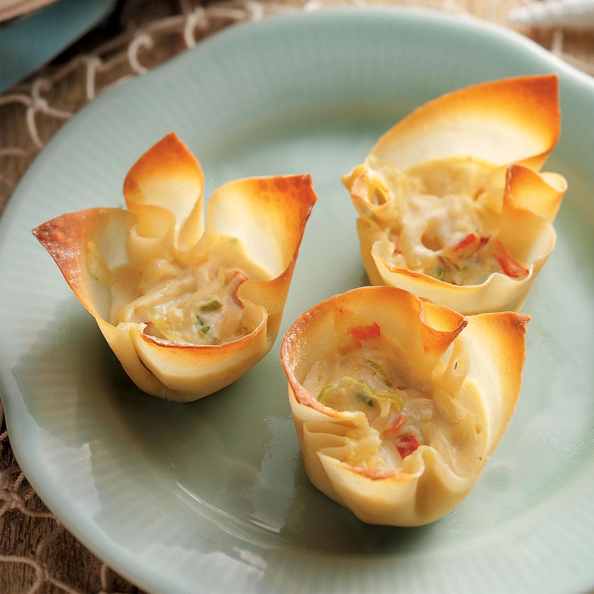 Crab Wonton Cups Recipe Taste of Home