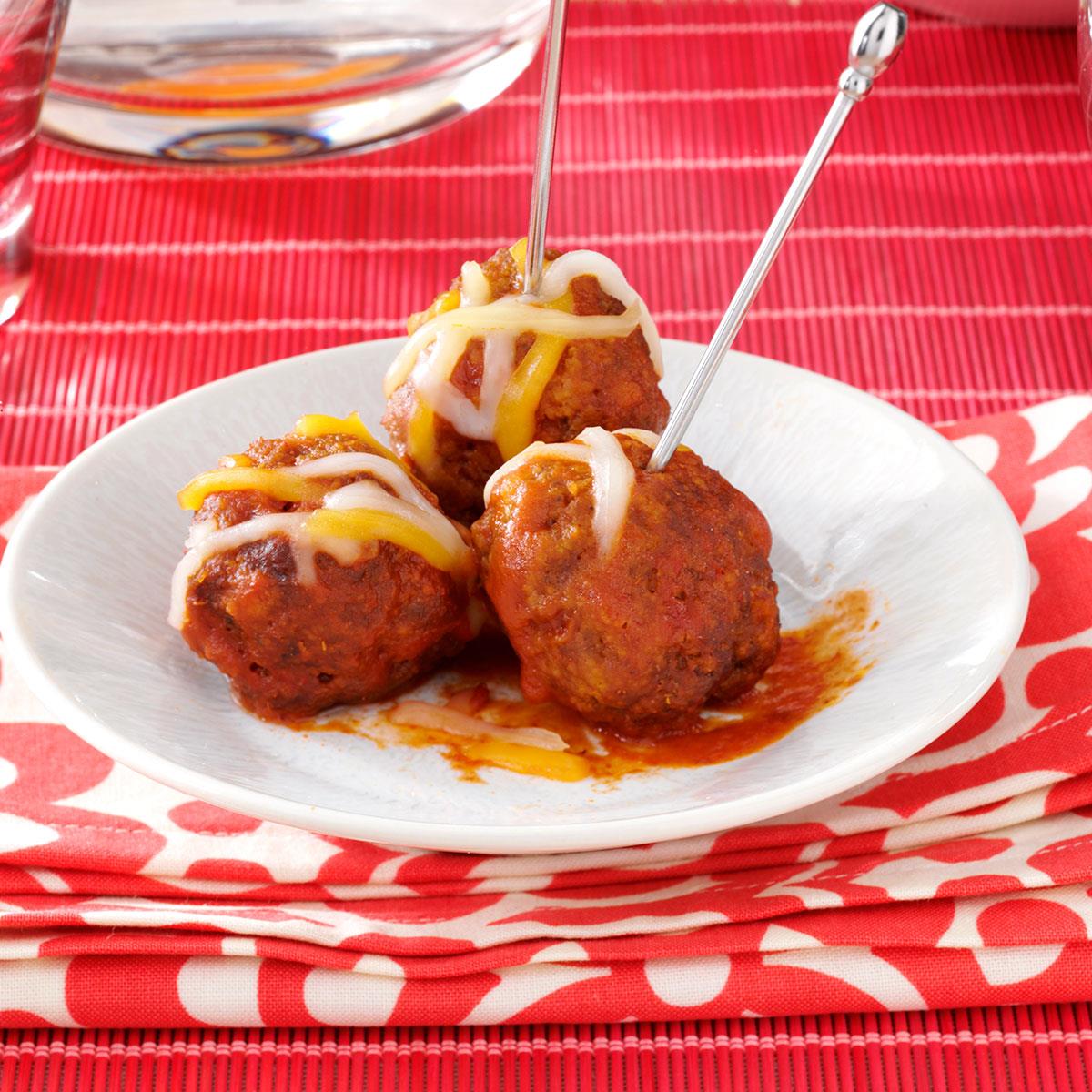 Enchilada Meatballs Recipe Taste of Home