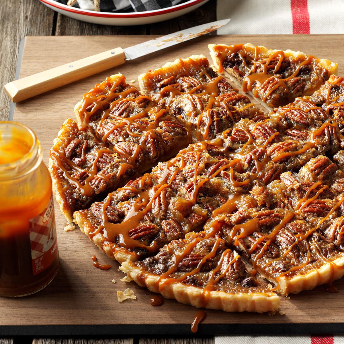 Favorite ChocolateBourbon Pecan Tart Recipe Taste of Home