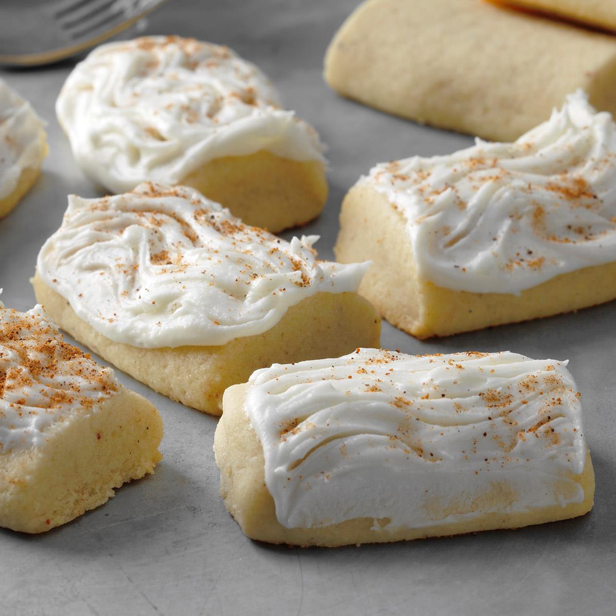 Frosted Nutmeg Log Cookies Recipe Taste of Home