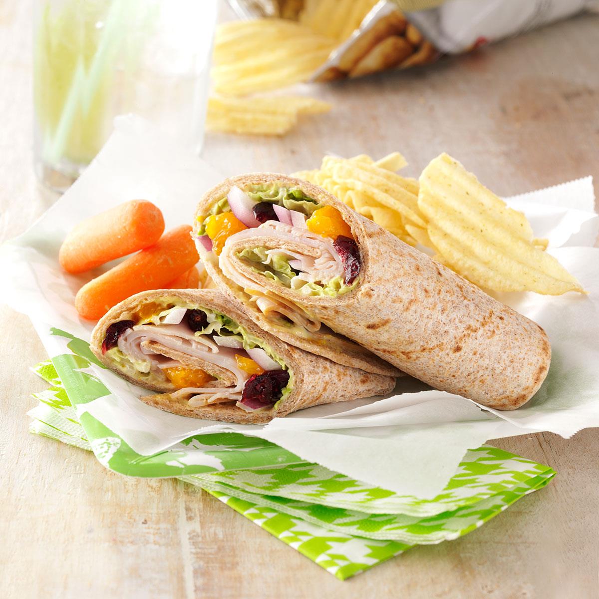 Fruited Turkey Wraps Recipe Taste of Home