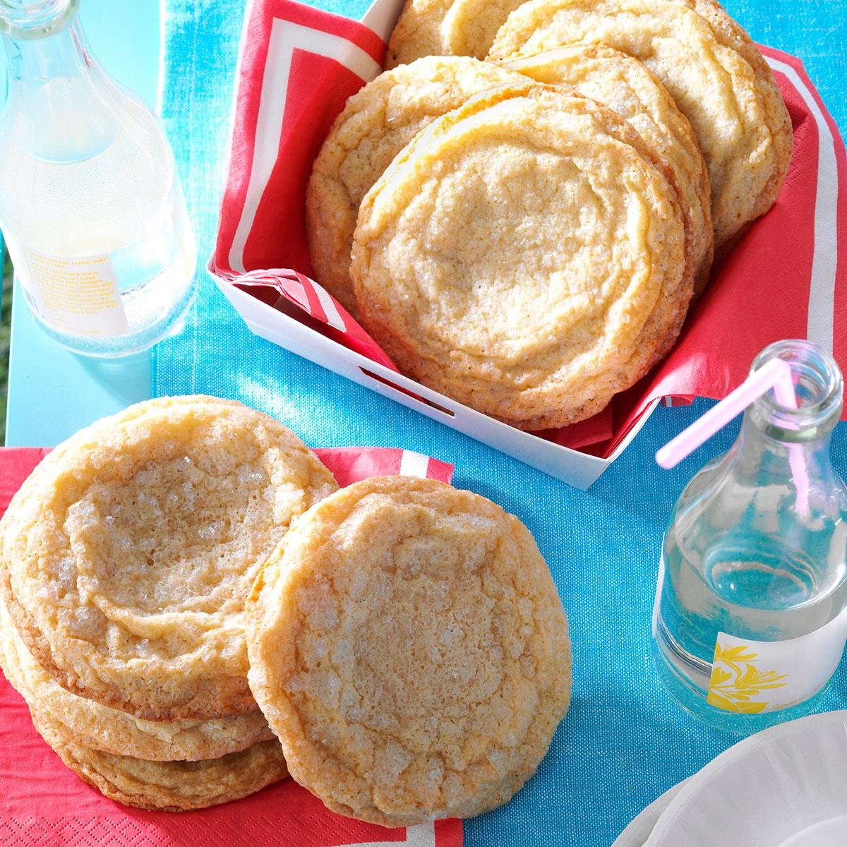 Giant Lemon Sugar Cookies Recipe | Taste of Home