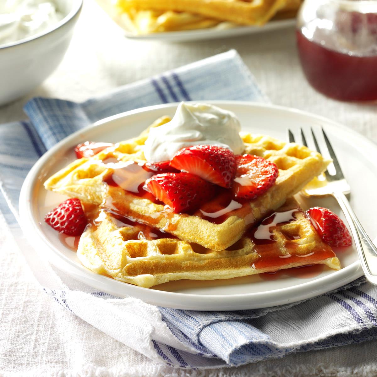 Golden Buttermilk Waffles Recipe Taste of Home