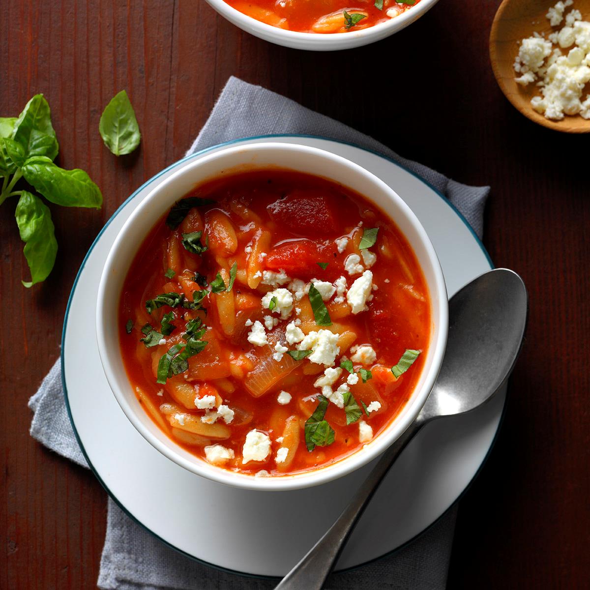 What Does Rms Mean >> Greek Tomato Soup with Orzo Recipe | Taste of Home What Does Rms Mean >> Greek Tomato Soup with Orzo Recipe | Taste of Home