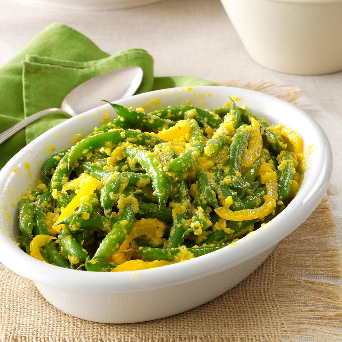 Green Beans with YellowPepper Butter Recipe Taste of Home