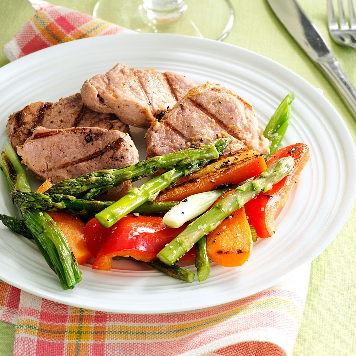 Grilled Pineapple Pork & Vegetables Recipe Taste of Home
