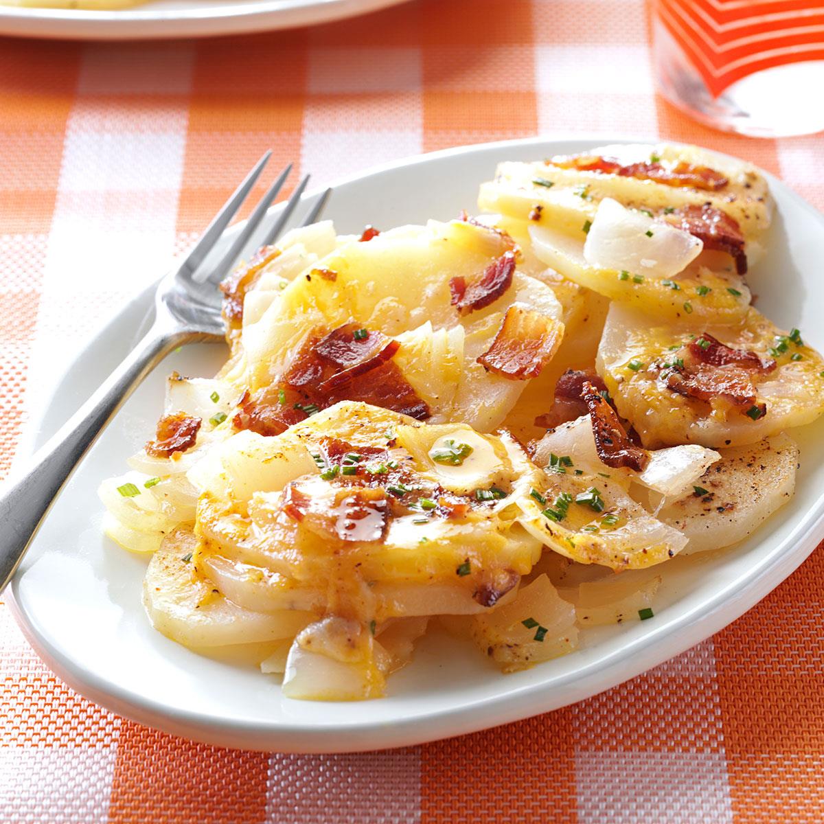 Grilled ThreeCheese Potatoes Recipe  Taste of Home