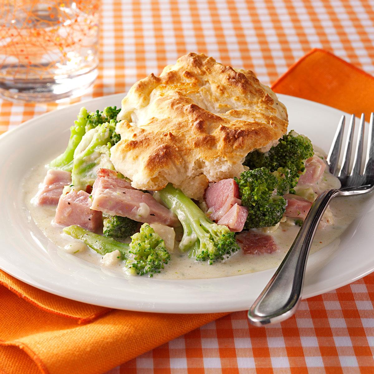 Ham and Broccoli Biscuit Bake Recipe Taste of Home